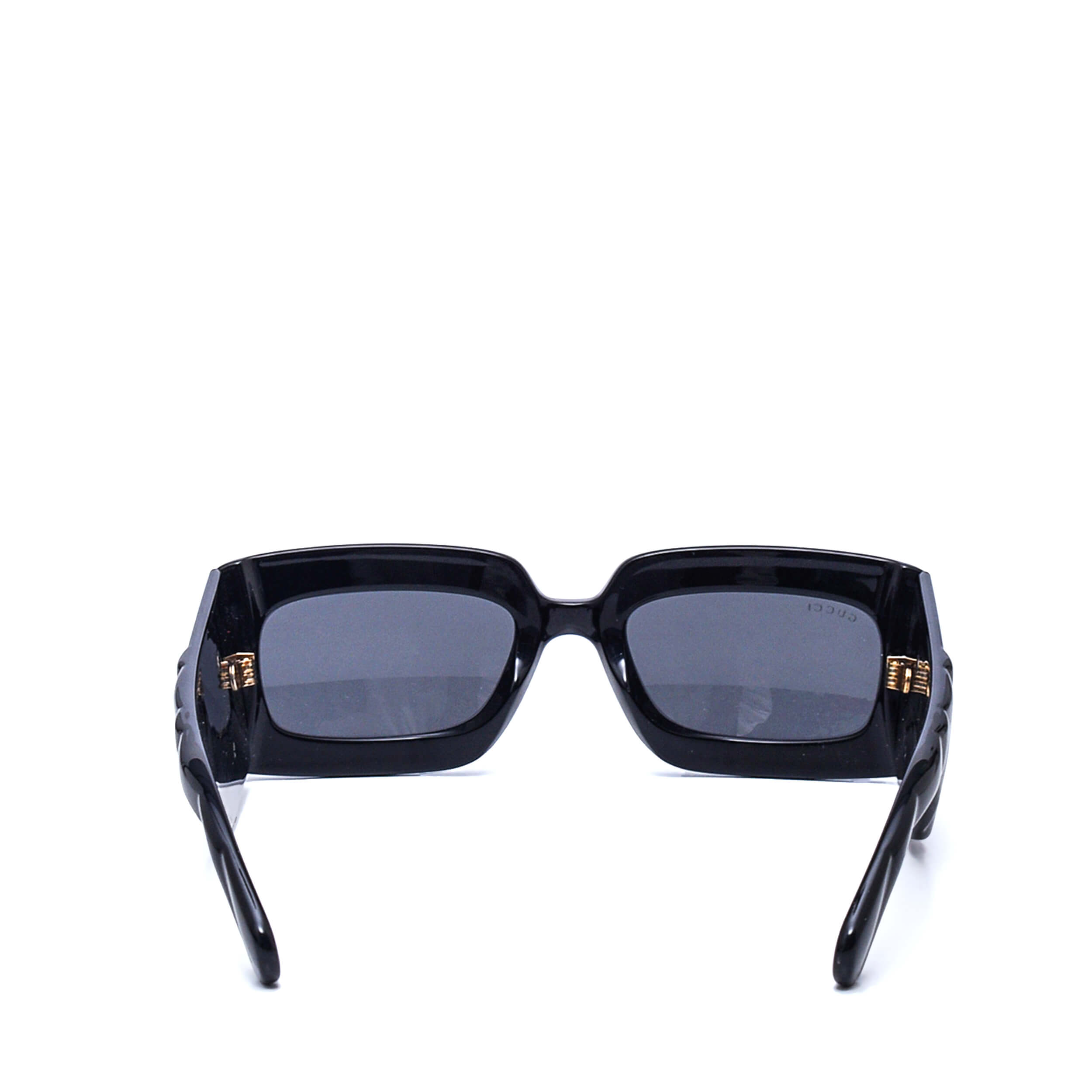 Gucci - Black Rectangle Frame Sunglasses